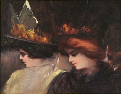 ストリートシーン、c。 1900年。 作： George Benjamin Luks