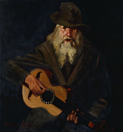 ホーボーミュージシャン 作： George Benjamin Luks