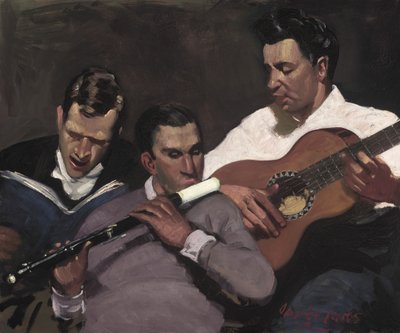 三大軍曹 作： George Benjamin Luks