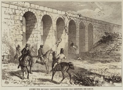 ケニルワース近くのノースウォリックシャーフォックスハウンズでの事故 作： George Bouverie Goddard