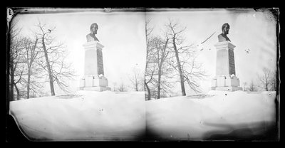 ペインズバスト、プロスペクトパーク、ブルックリン、1872〜87年（ウェットコロジオンネガティブ） 作： George Bradford Brainerd
