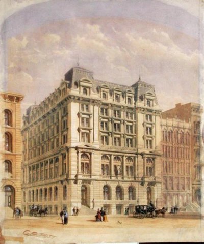 Equitable Assurance Building」のコンペ図面 作： George Browne Post