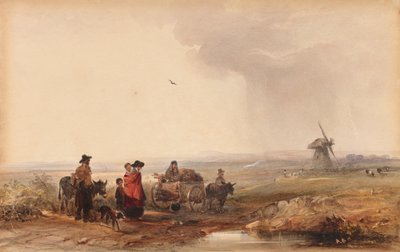 ジプシーキャンプ、オランダ、1800年代。 作： George Bryant Campion