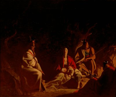 インディアンに捕まる 作： George Caleb Bingham