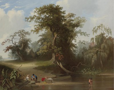 風景、田園風景 作： George Caleb Bingham