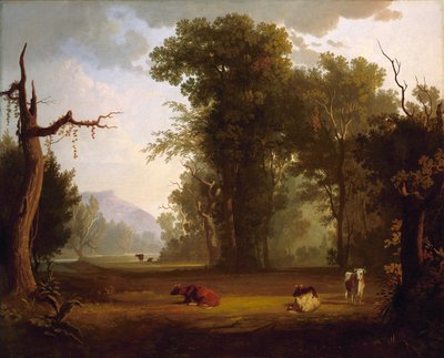 牛のいる風景 作： George Caleb Bingham
