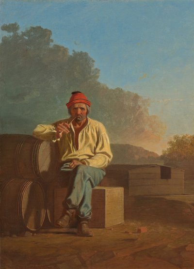 ミシシッピ・ボートマン 作： George Caleb Bingham