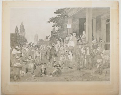「郡選挙」からの証明 1 作： George Caleb Bingham