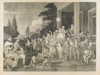 「郡選挙」からの証明 5 作： George Caleb Bingham