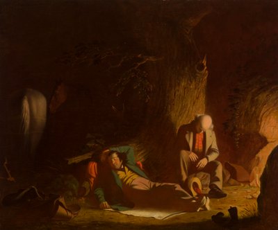 遅ればせながらの旅人 作： George Caleb Bingham