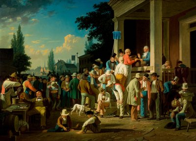 県知事選挙 作： George Caleb Bingham