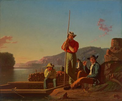 ウッドボート 作： George Caleb Bingham