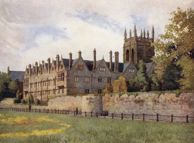 オックスフォード：フィールズのマートンカレッジ 作： George Carline