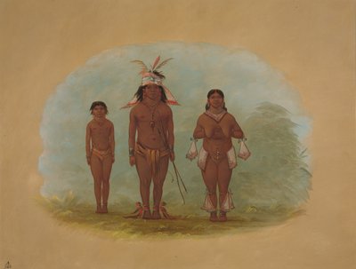 Chetibo 家族、18541869。 作： George Catlin