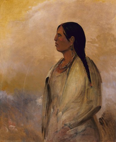 チョクトーの女性 作： George Catlin