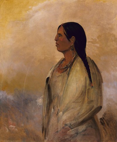 チョクトーウーマン、1834年。 作： George Catlin