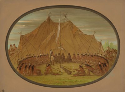 犬のごちそう - スー、18611869。 作： George Catlin