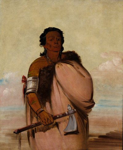 アショコレ、ロッテンフット、著名な戦士 作： George Catlin