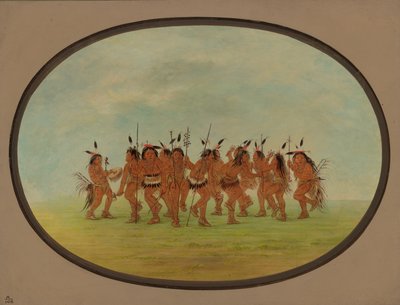 面白いダンス - スー、18611869。 作： George Catlin