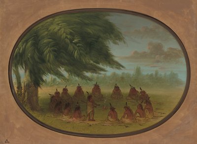 インディアン評議会 - スー、18611869。 作： George Catlin