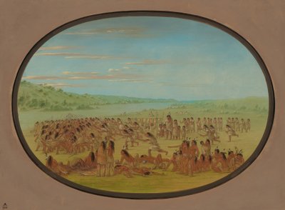 女性のボール遊び - スー、18611869。 作： George Catlin