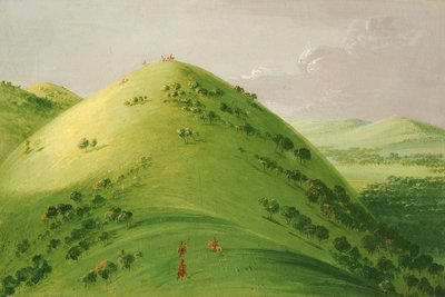 美しいプレーリー・ブラフ、アッパー・ミシシッピ 作： George Catlin