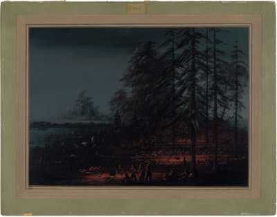 スー戦争党のビバーク 作： George Catlin