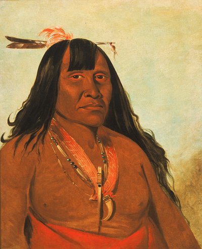 ボンソンジー、ニューファイア、バンドチーフ、1834. 作： George Catlin