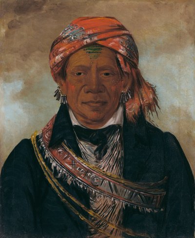 ボド・ア・シン、部族の長 作： George Catlin