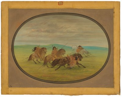 コマンチの馬術 作： George Catlin