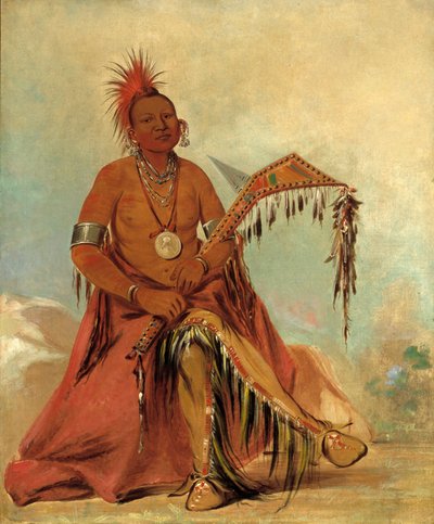 クラー・モント、部族の初代族長 作： George Catlin