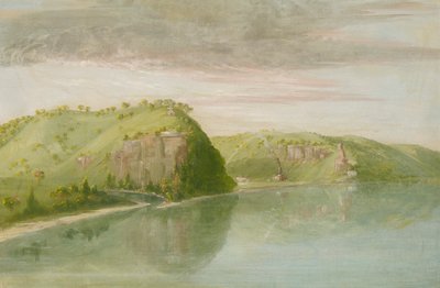 Dubuque の墓、アッパー ミシシッピ、1835-1836。 作： George Catlin