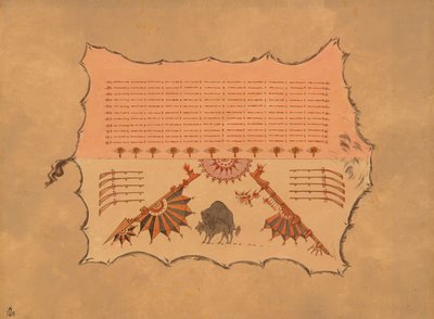 オマハ ローブの複製、18611869。 作： George Catlin