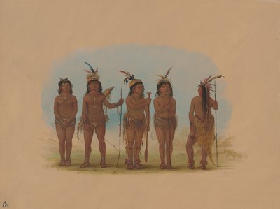 5 カリブ インディアン、1854-1869 年。 作： George Catlin