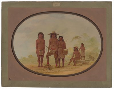 五人のマヤ・インディアン 作： George Catlin