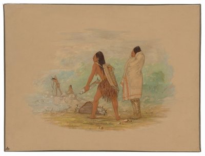 フラットヘッドインディアン 作： George Catlin