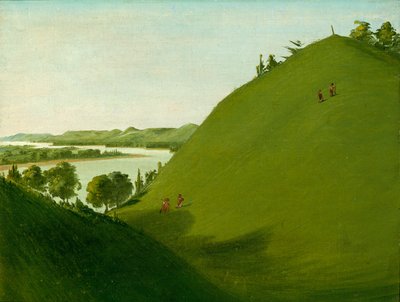 ルイスとクラークが1804年にフロイド軍曹を埋葬したフロイドの墓 作： George Catlin