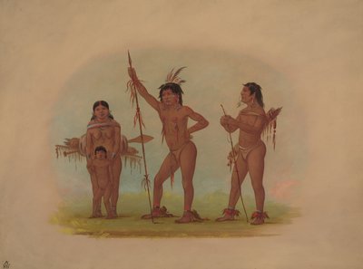フォー ムラ インディアン、18541869。 作： George Catlin