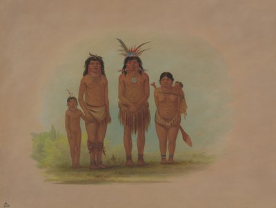 4 つのセピボ インディアン、18541869。 作： George Catlin