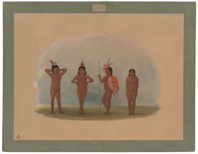ズルマティの子供4人 作： George Catlin