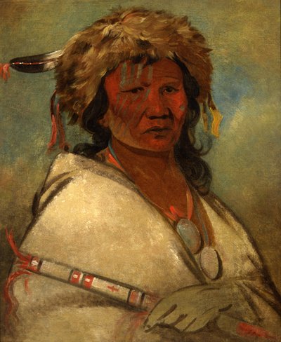 大英雄、酋長、1845年。 作： George Catlin