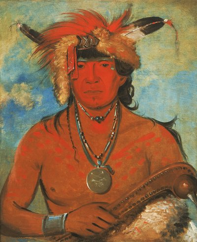 ハ・ジェ・デイ・ア・シー、鳥との出会い、勇敢な男 作： George Catlin