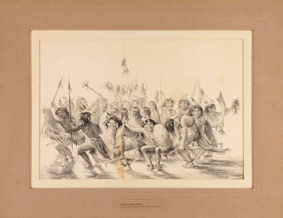 インディアン・スカルプ・ダンス--No.31 作： George Catlin