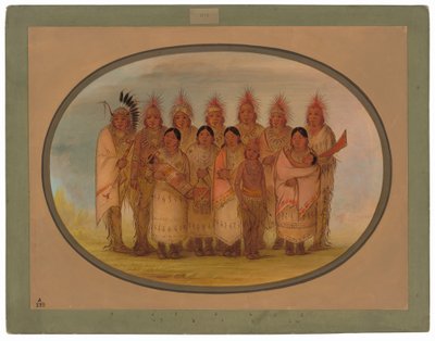 ロンドンとパリを訪れたアイオワ族インディアン 作： George Catlin