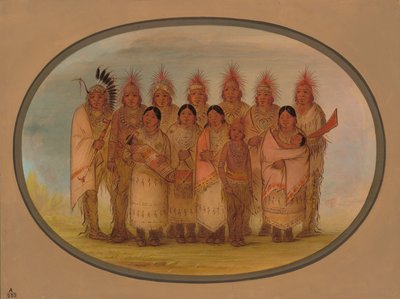 ロンドンとパリを訪れたアイオワ州インディアン、1861-1869。 作： George Catlin