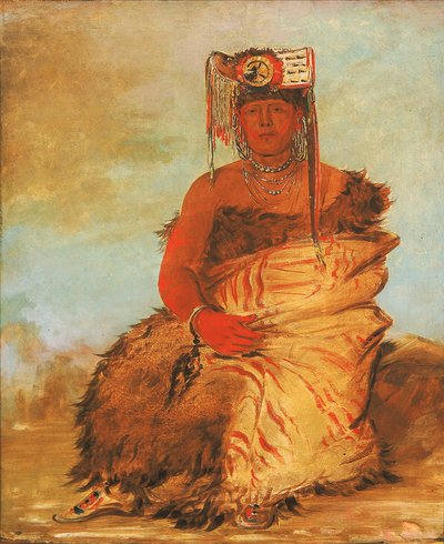 ラ・ケ・トゥー・ウィ・ラーシャ、リトル・チーフ、タパージュ・ポーニー戦士 作： George Catlin