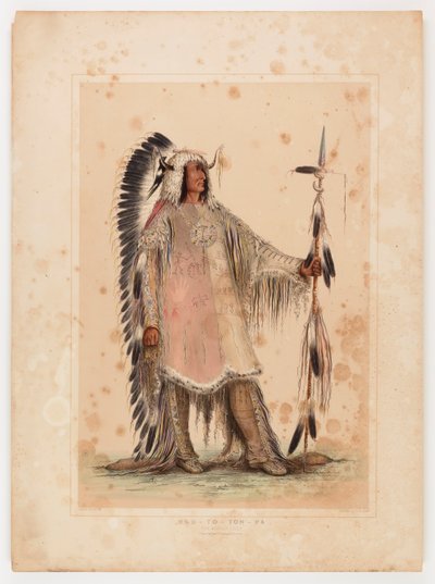 マンダンの酋長マ・ト・パ 作： George Catlin