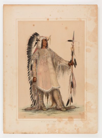 マンダンの酋長マ・ト・パ 作： George Catlin