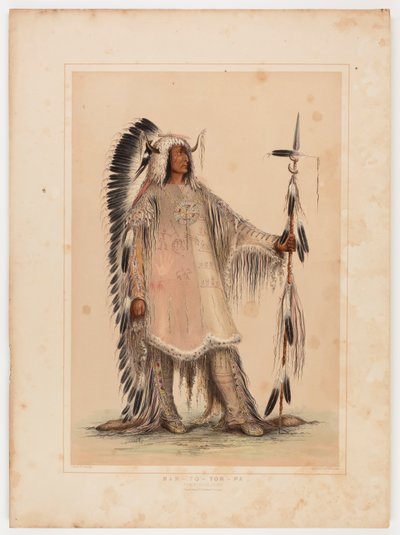 マンダンの酋長マ・ト・パ 作： George Catlin