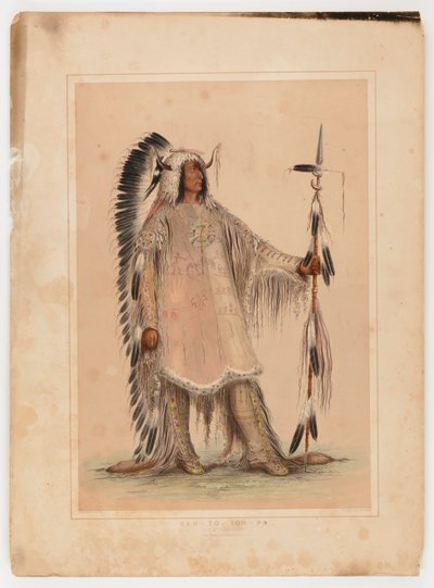 マンダンの酋長マ・ト・パ 作： George Catlin